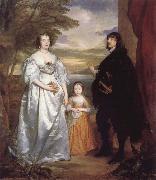 Anthony Van Dyck James Seventh Earl of Derby,His Lady and Child china oil painting reproduction